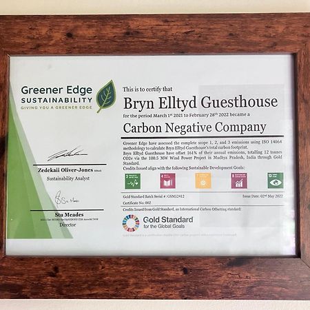 Bryn Elltyd Eco House Vendégház Blaenau Ffestiniog Kültér fotó